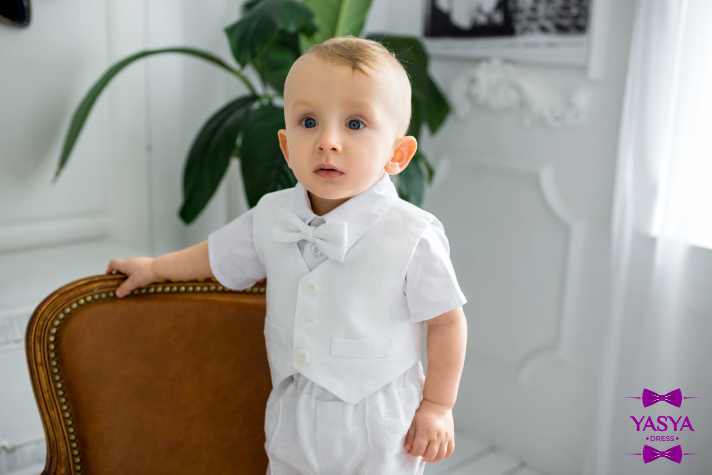 Baby boy baptism outfit