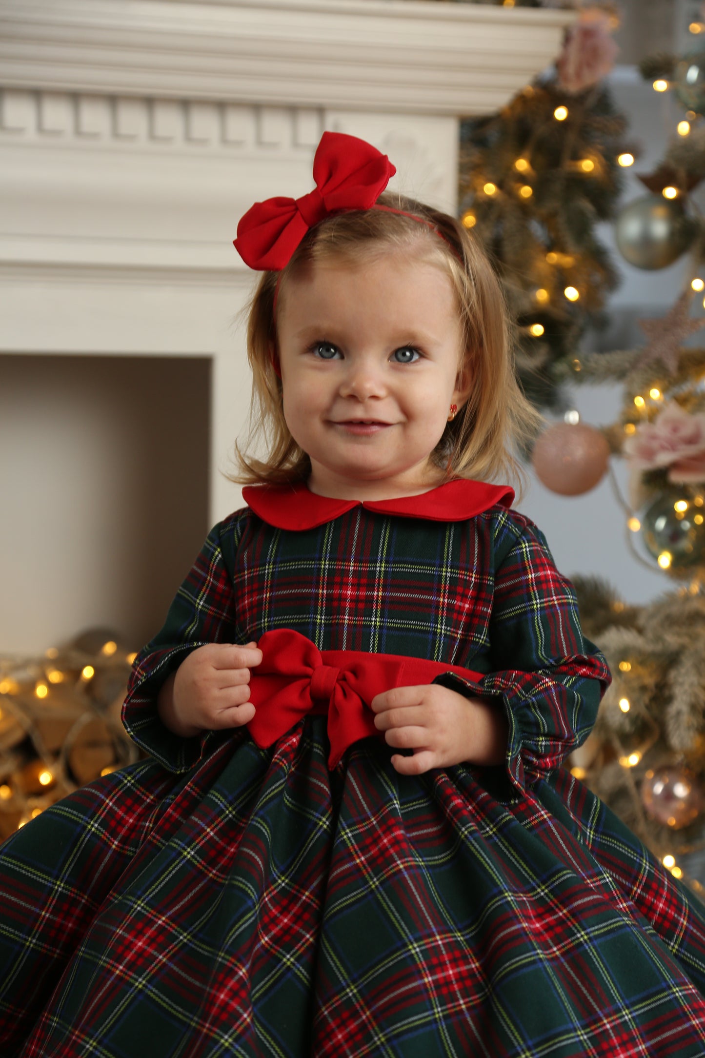 Tartan Christmas girls dress