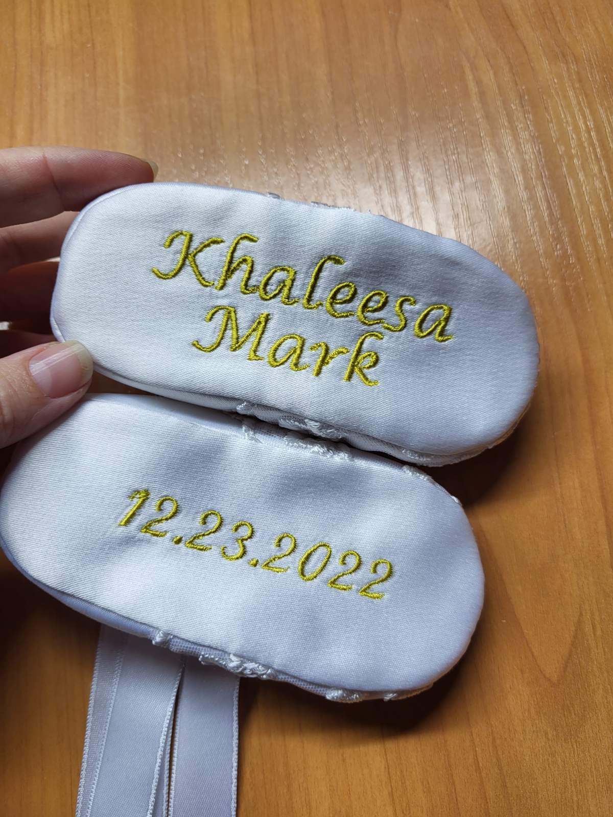Personalized Baby Girl Booties