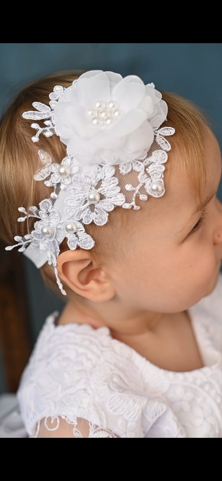 headband for Lace baptism gown